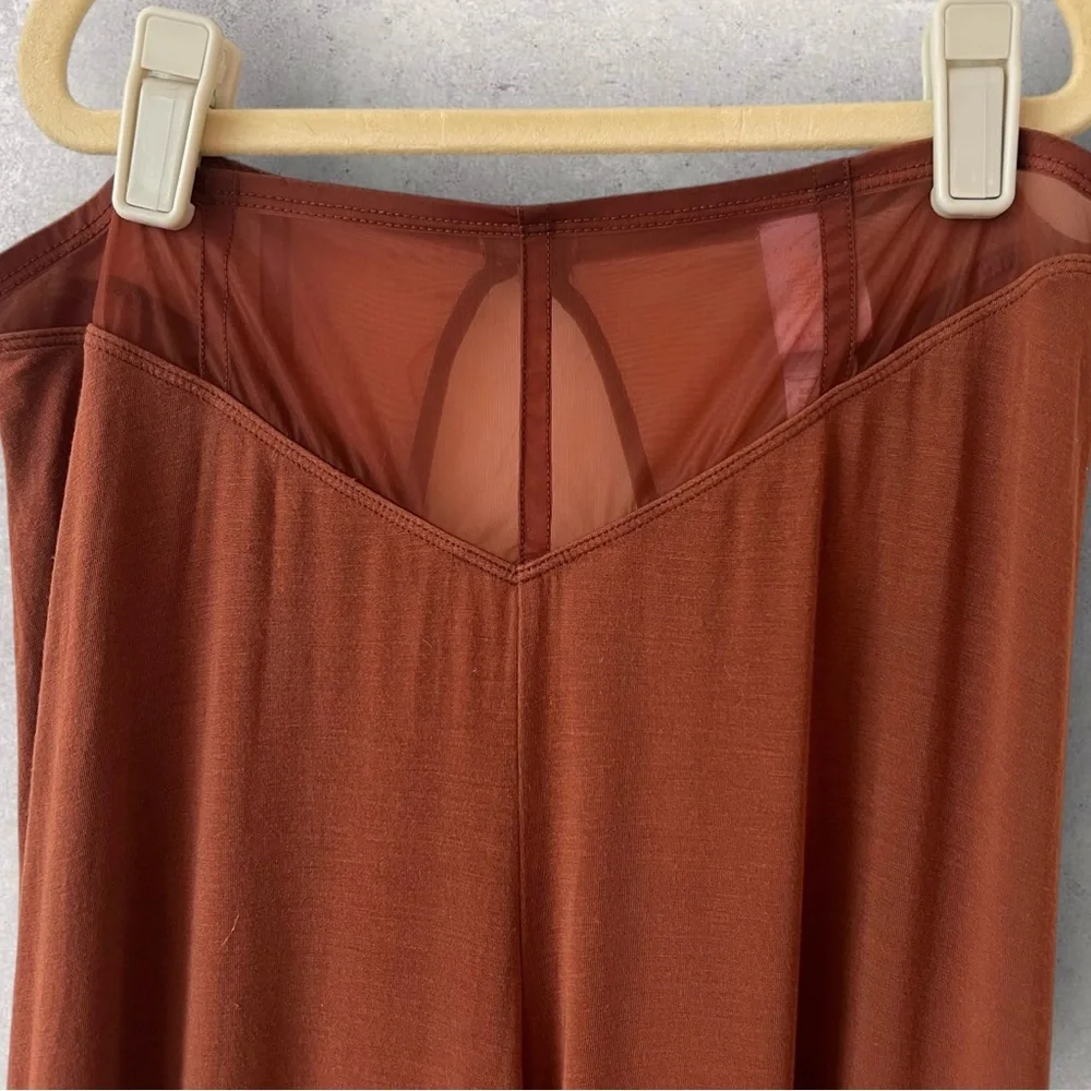 Savage X Fenty Aqua Hour Wide Leg Pant Cookie Brown Size L